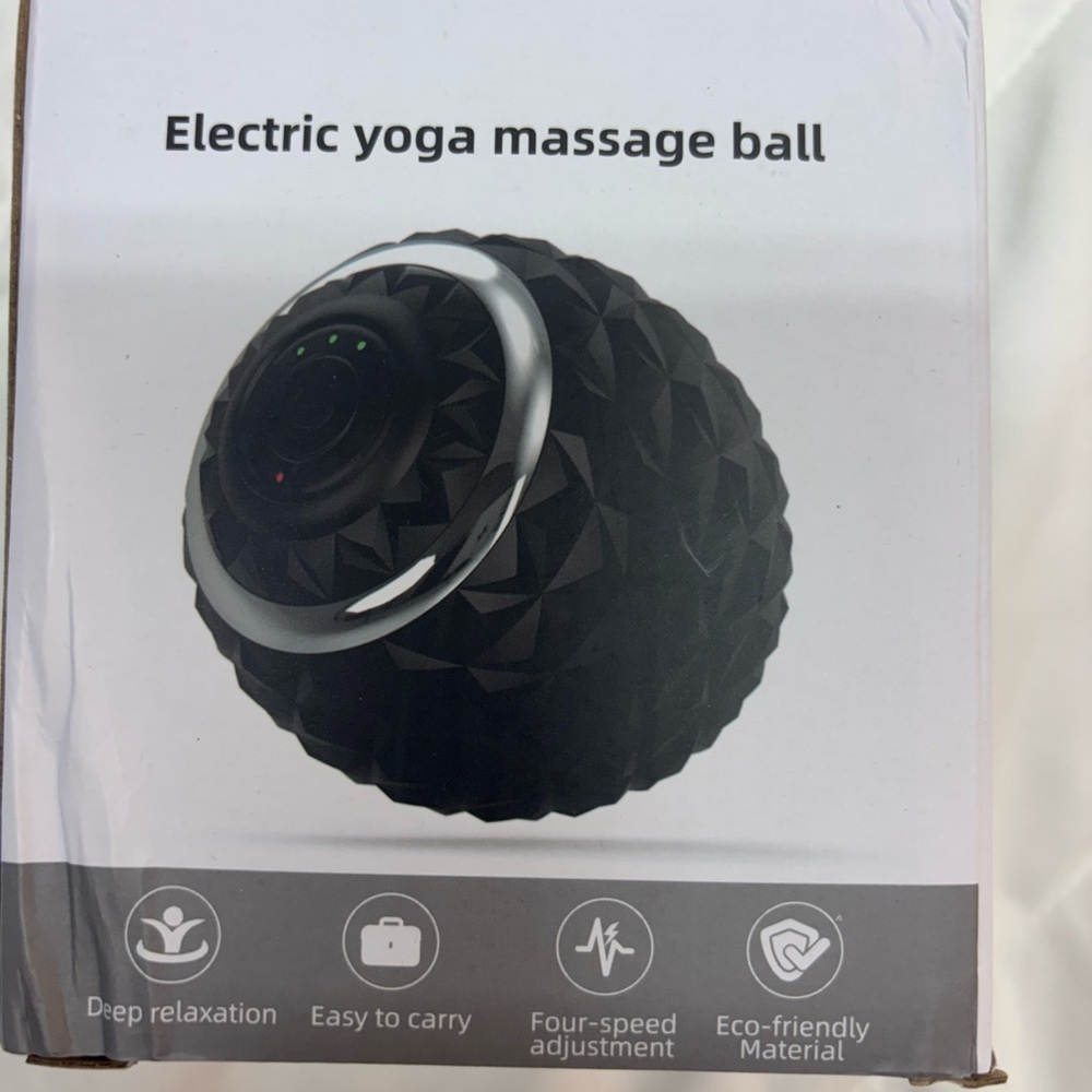 New pink Electric Yoga Massage Ball- 4 speeds Pink with charger & carrying bag
